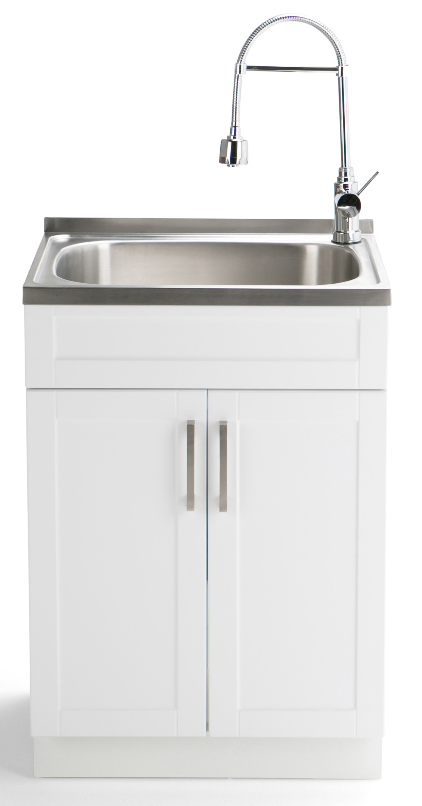 Simpli Home Hennessy 23 6 X 19 7 Freestanding Laundry Sink With