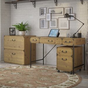 Ironworks 3 Piece Desk Office Suite