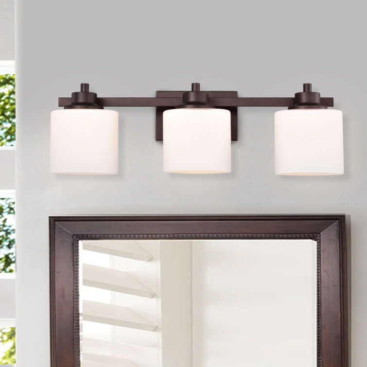 Rubbed bronze vanity light Clearance
