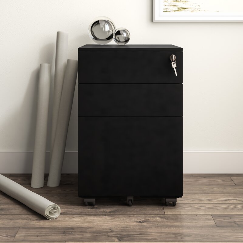 Office 3 Drawer Mobile File Cabinet Reviews Allmodern