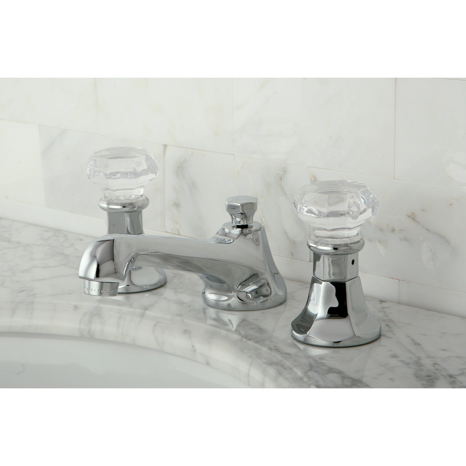 Kingston Brass Celebrity Double Crystal Handle Widespread Bathroom