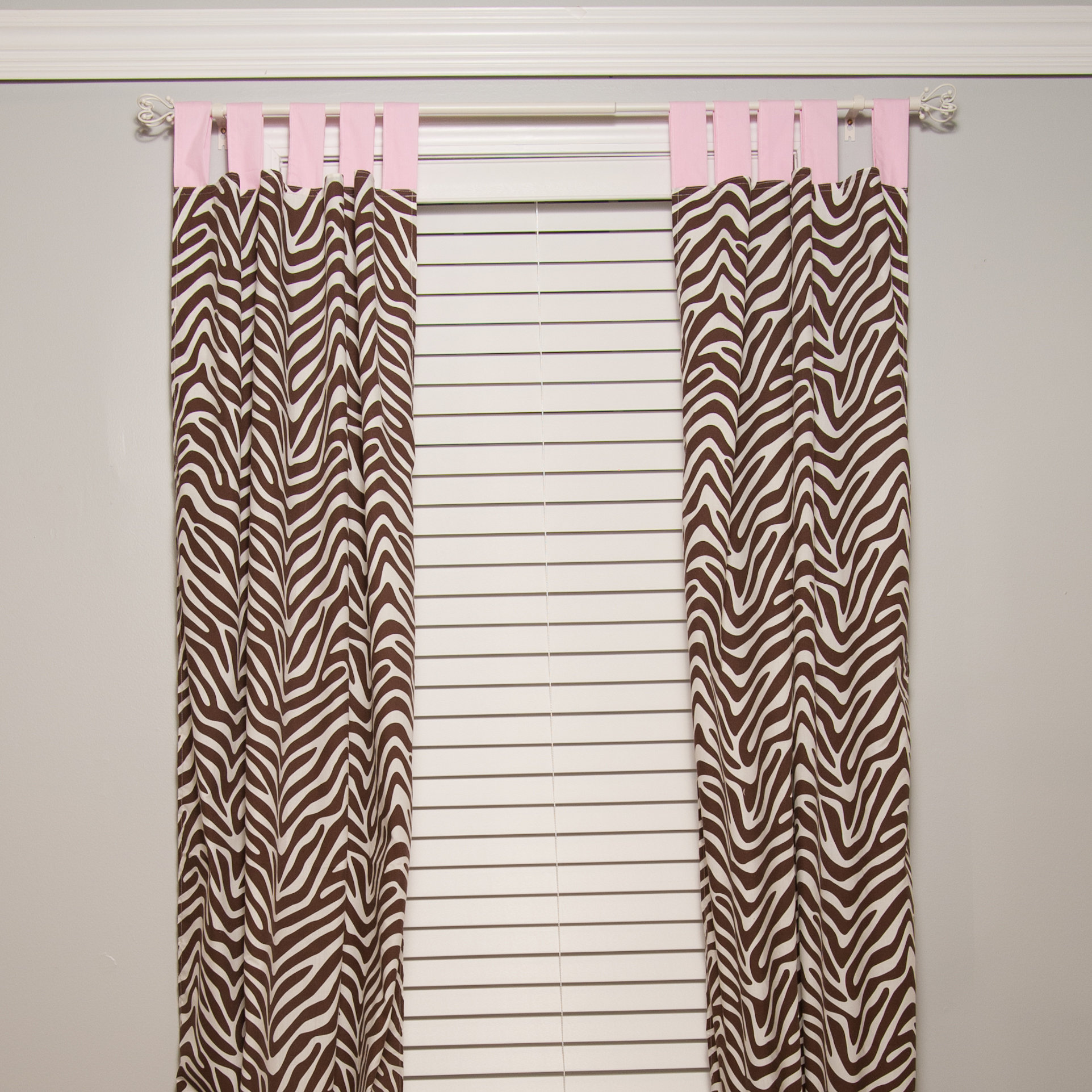 Zoomie Kids Rae Print Animal Print Blackout Tab Top Curtain Panels