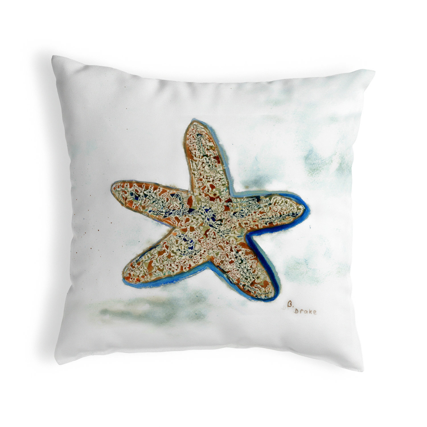 Highland Dunes Keturah Starfish Indoor Outdoor Throw Pillow Wayfair