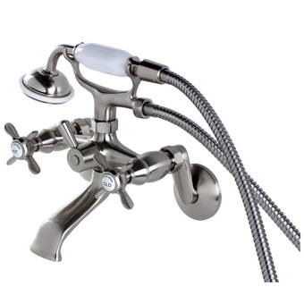 Essex Double Handle Wall Mounted Clawfoot Tub Faucet With