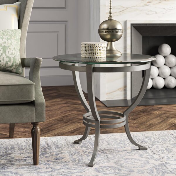 Metal Designs End Table By Artistica Home
