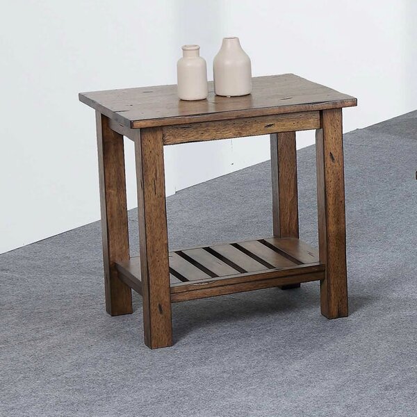 Rutledge Solid Wood End Table By Rosecliff Heights