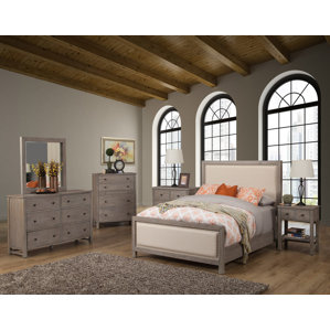 Burgundy Panel Configurable Bedroom Set by Lark Manor