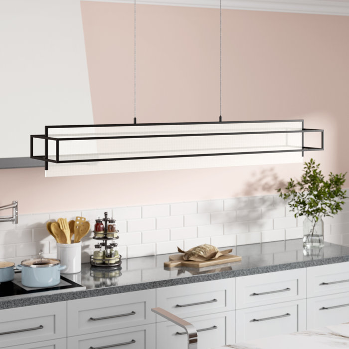 Johnone 1 Light Led Kitchen Island Rectangle Pendant Johnone 1 Light Led Kitchen Island Rectangle Pendant