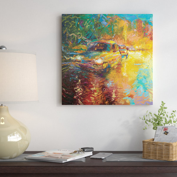 East Urban Home Iris Scott Kolkata Triptych Panel I Painting