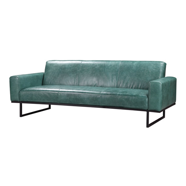 PeoPles Leather Sofa By 17 Stories Best Design
