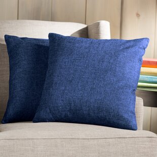 Blue Throw Pillows You Ll Love Wayfair   Wayfair Basics Throw Pillow Set Of 2 