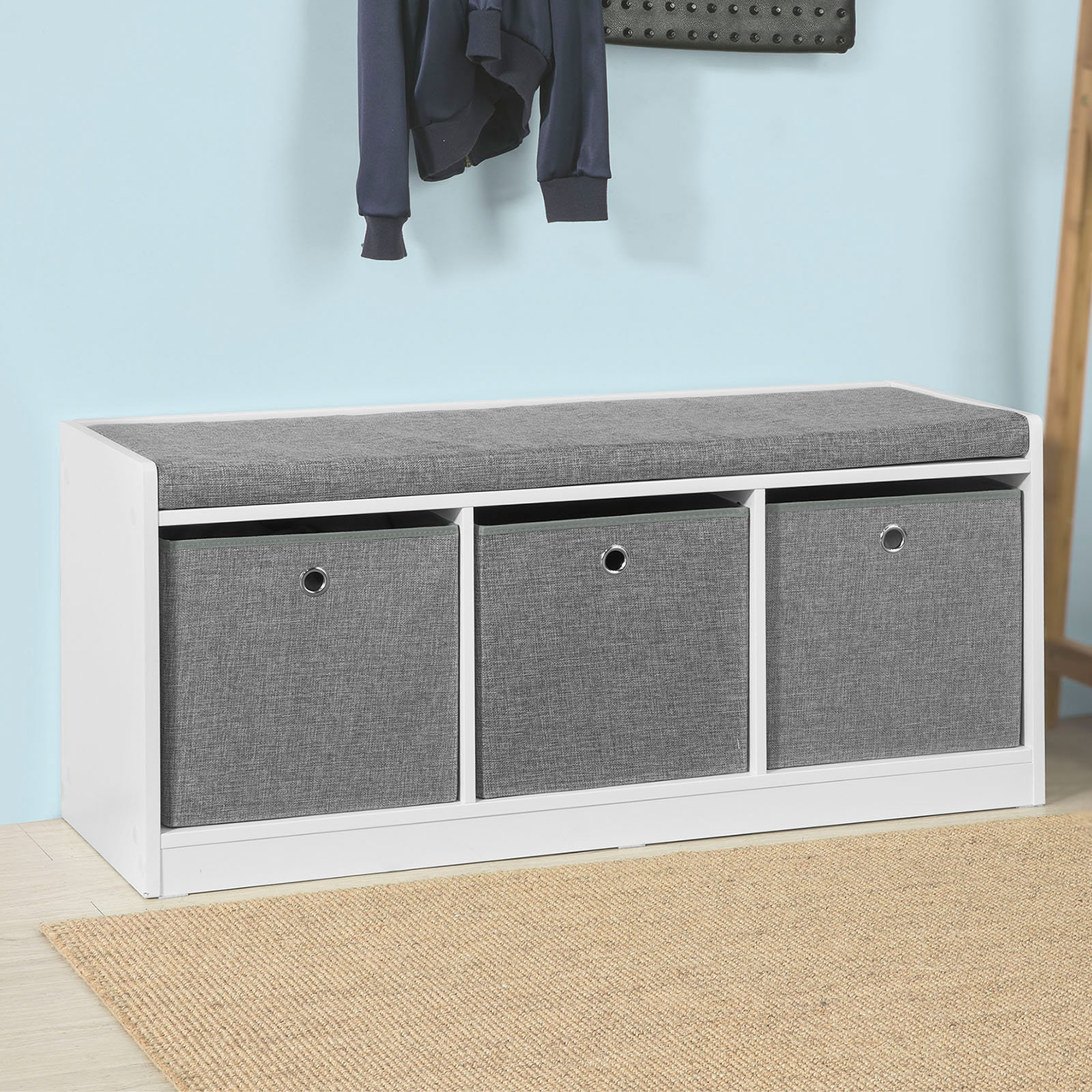 Brambly Cottage Gepolsterte Sitzbank Mit Stauraum Anson Bewertungen Wayfair De