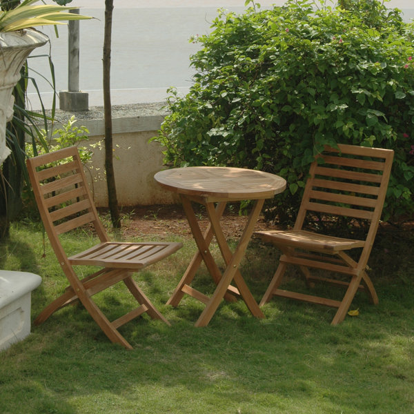 Bahama Andrew 3 Piece Teak Bistro Set by Anderson Teak