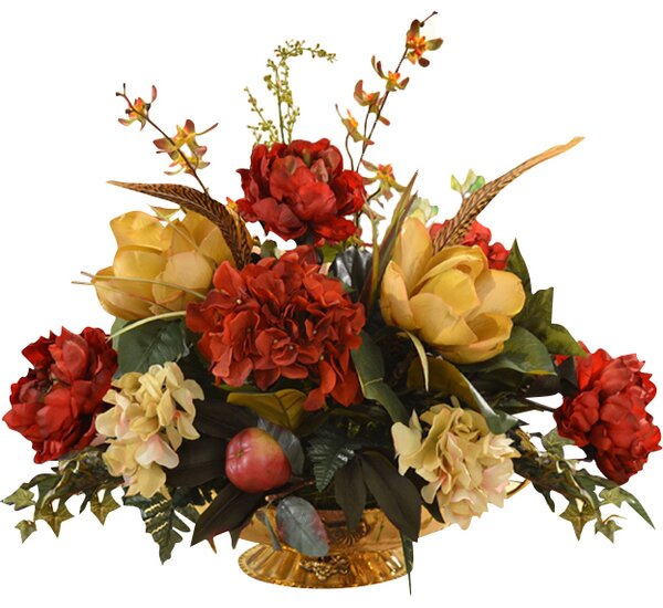 Mixed Centerpiece in Decorative Vase by Floral Home Decor