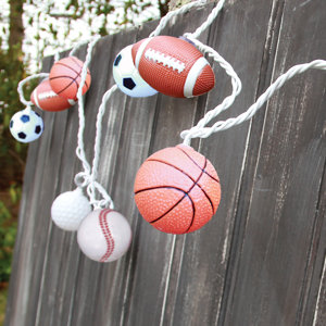 10-Light 7.5 ft. Sports Ball String Lights