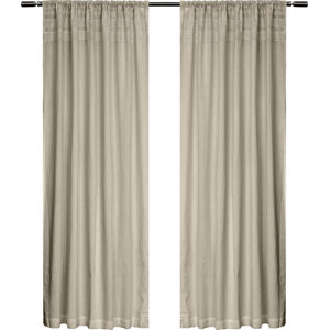 Solid Room Darkening Rod Pocket Curtain Panels (Set of 2)