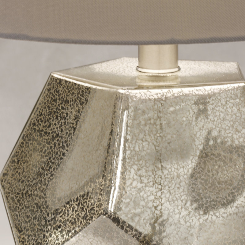 gold mercury glass table lamp