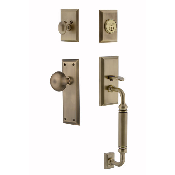 New York Single Cylinder Handleset with Interior Knob by Nostalgic Warehouse
