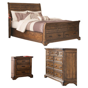 Pinole Sleigh Configurable Bedroom Set by Loon Peak