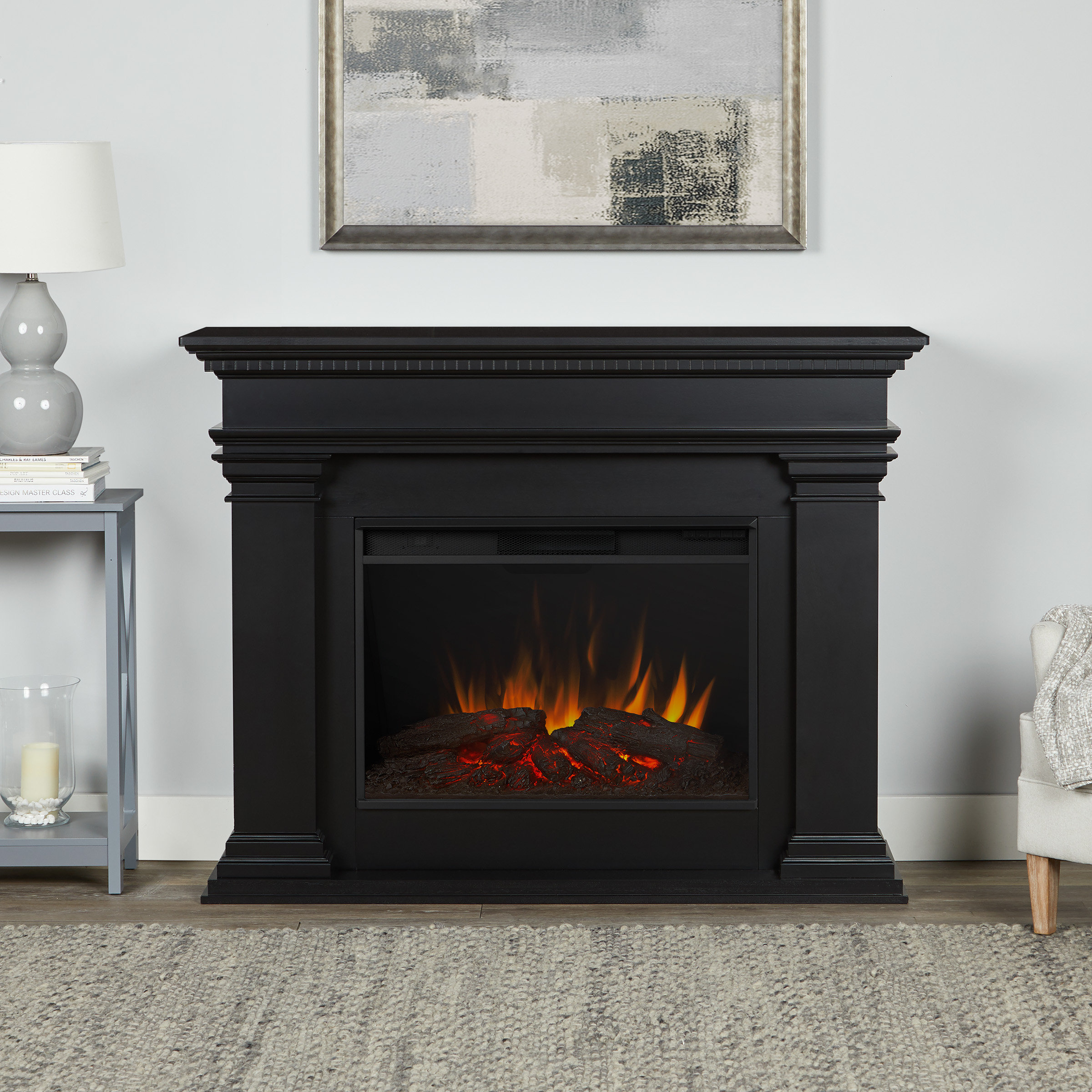 Real Flame Antero Grand Electric Fireplace Wayfair Ca