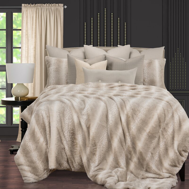 F Scott Fitzgerald Night On The Town Fabulous Faux Fur Duvet