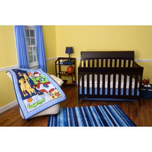 Ready Set Go 3 Piece Crib Bedding Set