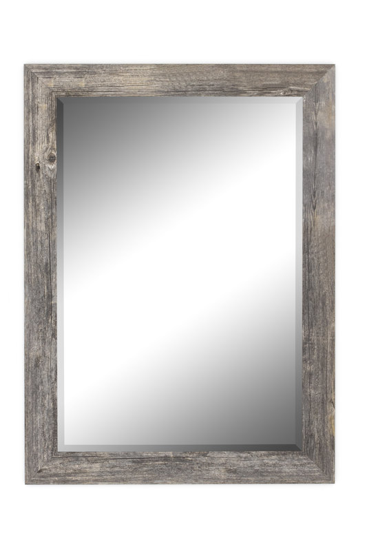 Antique Weathered Grey Framed Wall Mirror & Reviews Birch Lane