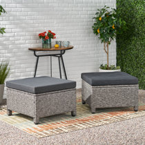 Wicker Footstool Outdoor Wayfair