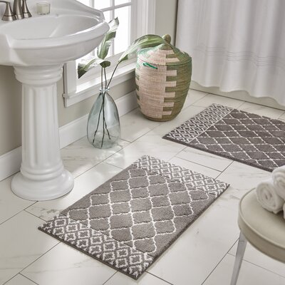 Gray & Silver Bath Rugs & Mats You'll Love in 2020 | Wayfair