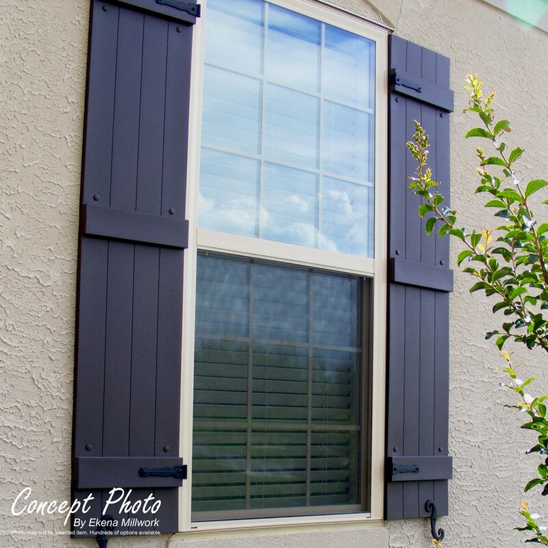 Vinyl Custom 5 Board-N-Batten Shutters 