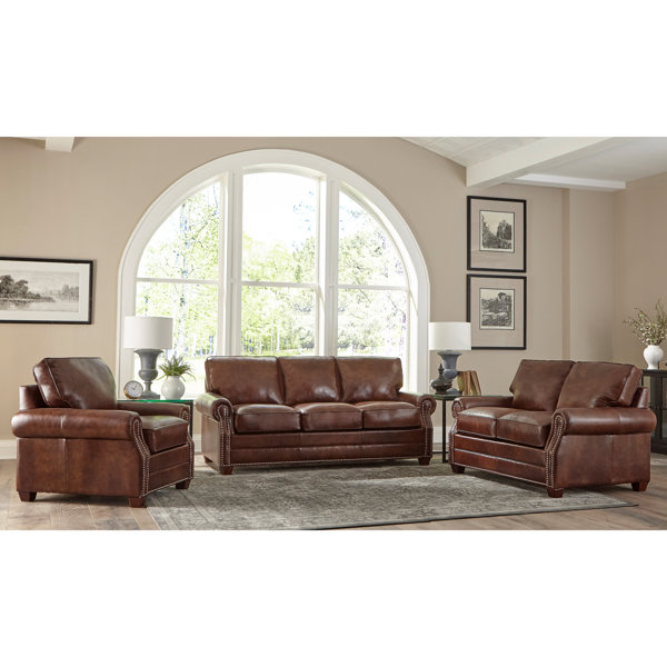 Lyndsey 3 Piece Leather Living Room Set By 17 Stories Best Design