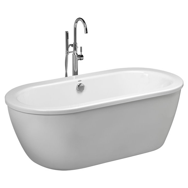 Cadet 64.625x 30.625 Freestanding Soaking Bathtub by American Standard