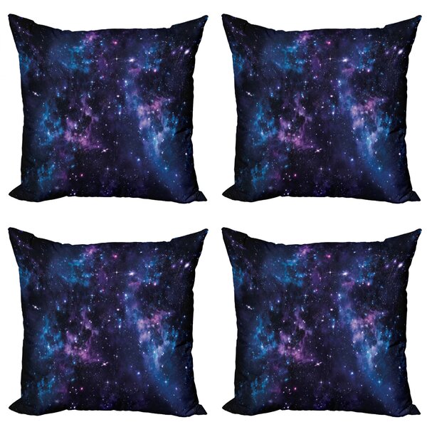 Eastern Traditional Artwork of Cosmos Pattern in Boho Ombre Mandala Design Print Ambesonne Grey and Purple Throw Pillow Cushion Cover Decorative Square Accent Pillow Case 18 X 18 White Purple 