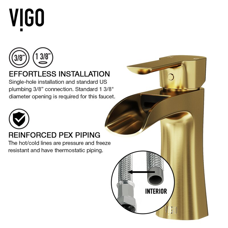 Vigo Paloma Single Hole Bathroom Faucet Reviews Wayfair