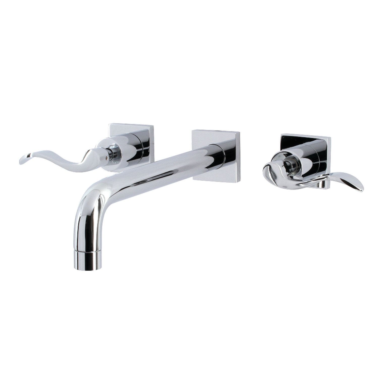 Kingston Brass Nuwave Double Handle Wall Mounted Roman Tub Faucet Wayfair