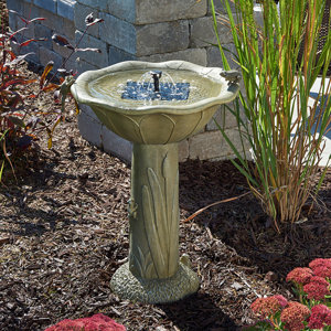 Solar Acadia Solar Birdbath
