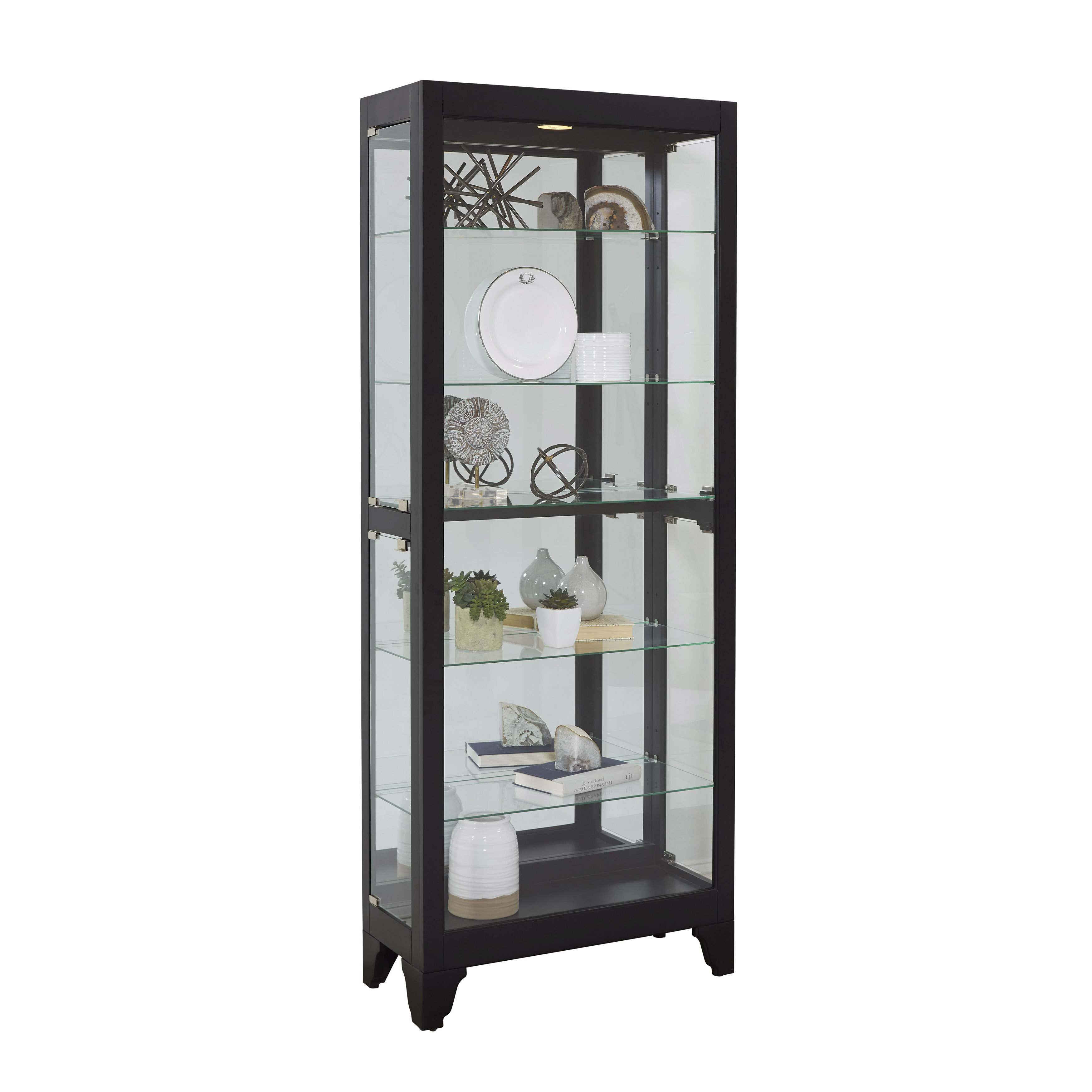 Flagg Lighted Curio Cabinet Reviews Joss Main