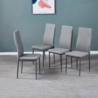 Giannetta Tufted Upholstered Side Chair Latitude Run® Upholstery Color: Gray