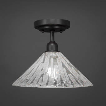 Williston Forge Karsyn 2 Light 13 Unique Statement Geometric Semi Flush Mount Wayfair