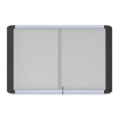 Enclosed Whiteboard Cabinet With Doors