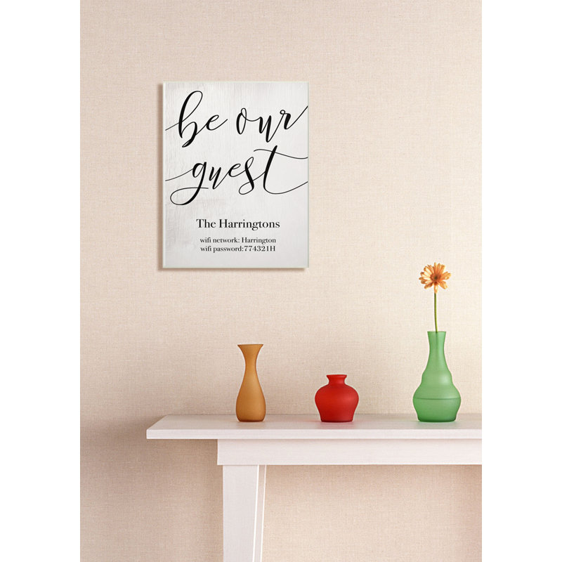 Madamwar Be Our Guest Wifi Password Sign