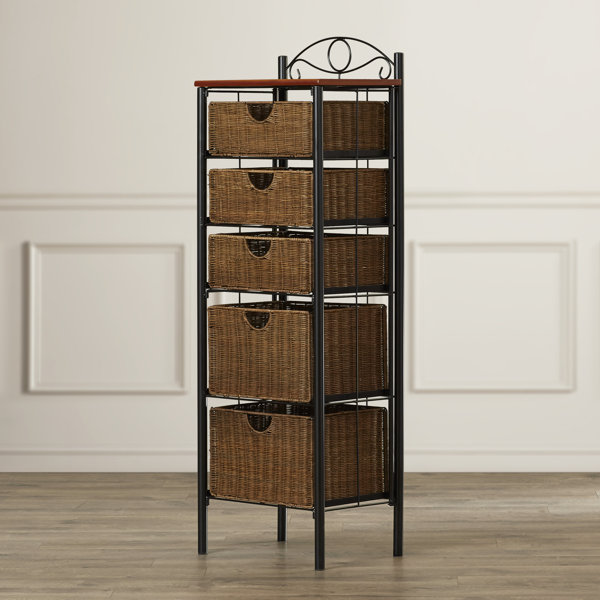 5 Drawer Wicker Storage Units Wayfair