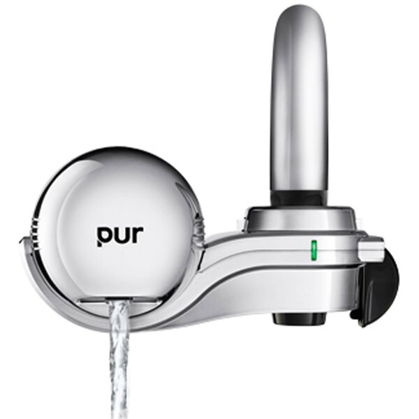 Three Stage Horizontal Faucet Mount Filter by PUR