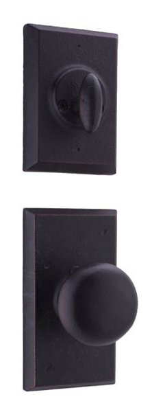 Aspen Single Cylinder Entrance Knobset by Weslock