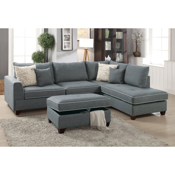 Malta Reversible Sectional With Ottoman By Laurel Foundry Modern Farmhouse 2019 Online