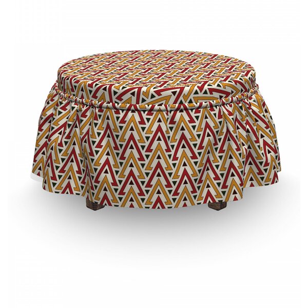 Triangle Ottoman Slipcover (Set Of 2) By East Urban Home