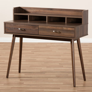 Secretary Desks You Ll Love Wayfair West Wick Mid Century Modern 2 Drawer Rectangular Secretary Desk