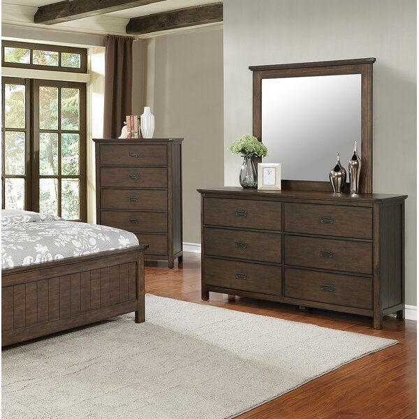 Bodmin 6 Drawer Double Dresser With Mirror By Gracie Oaks
