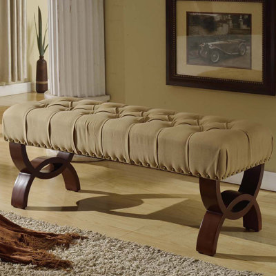 Bowes Upholstered Bench Charlton Home