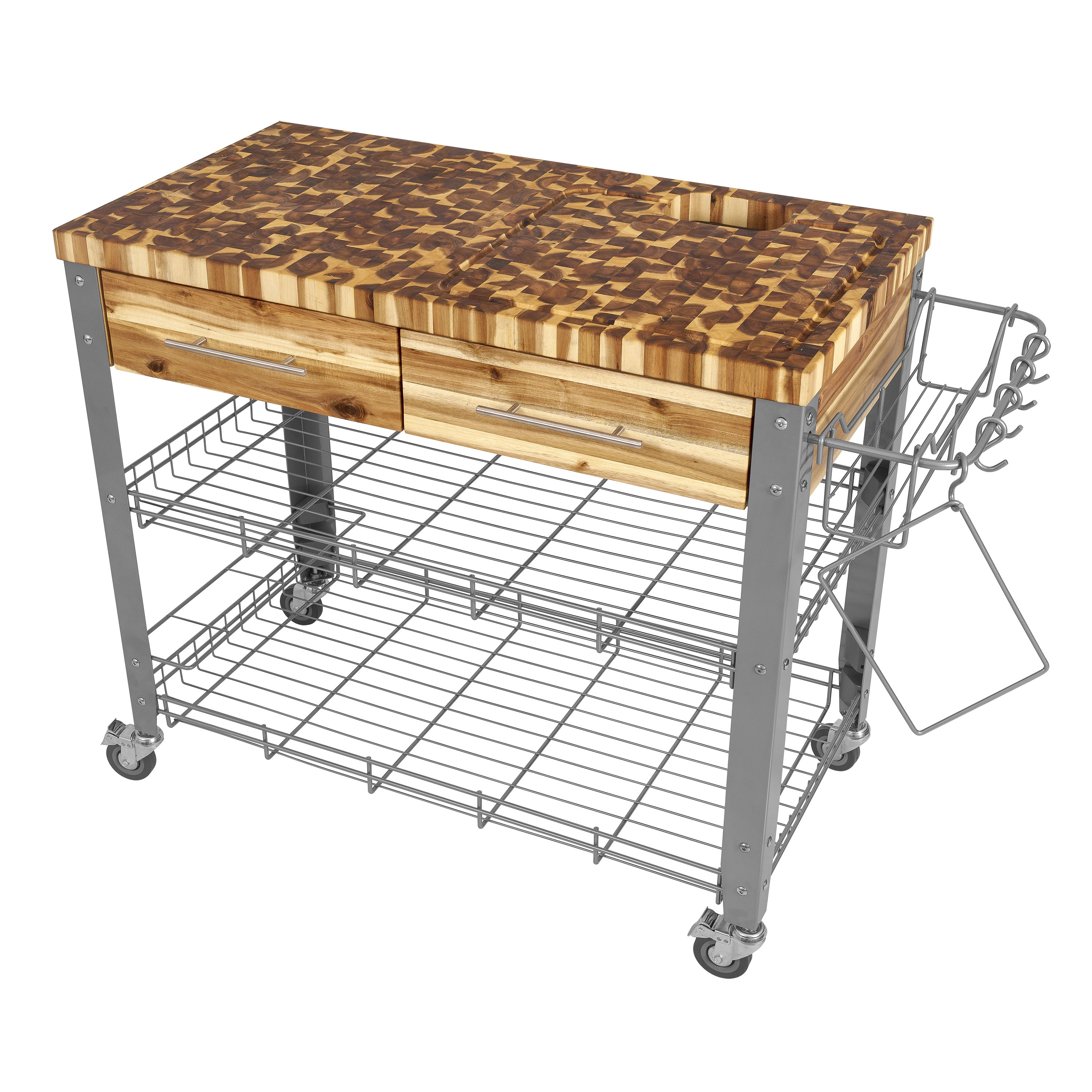 Thielsen Kitchen Cart Solid Wood Reviews Allmodern